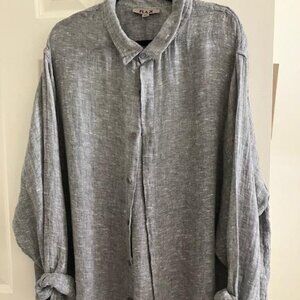 FLAX Jeanne Engelhart  Linen Blouse (2G)  Like New